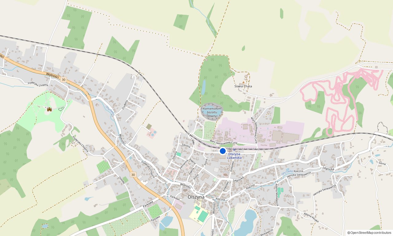 Map of the FASTWELD showroom in Olszyna, Poland
